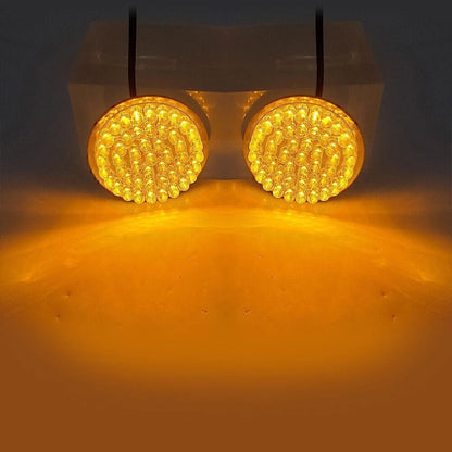 Yellow 1156 Turn Signal Light Inserts Blinker For Harley-Davidson HD Road King
