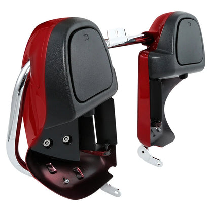 Red Lower Vented Fairing & Engine Guard Bar For Harley Davidson Touring 97-08 99