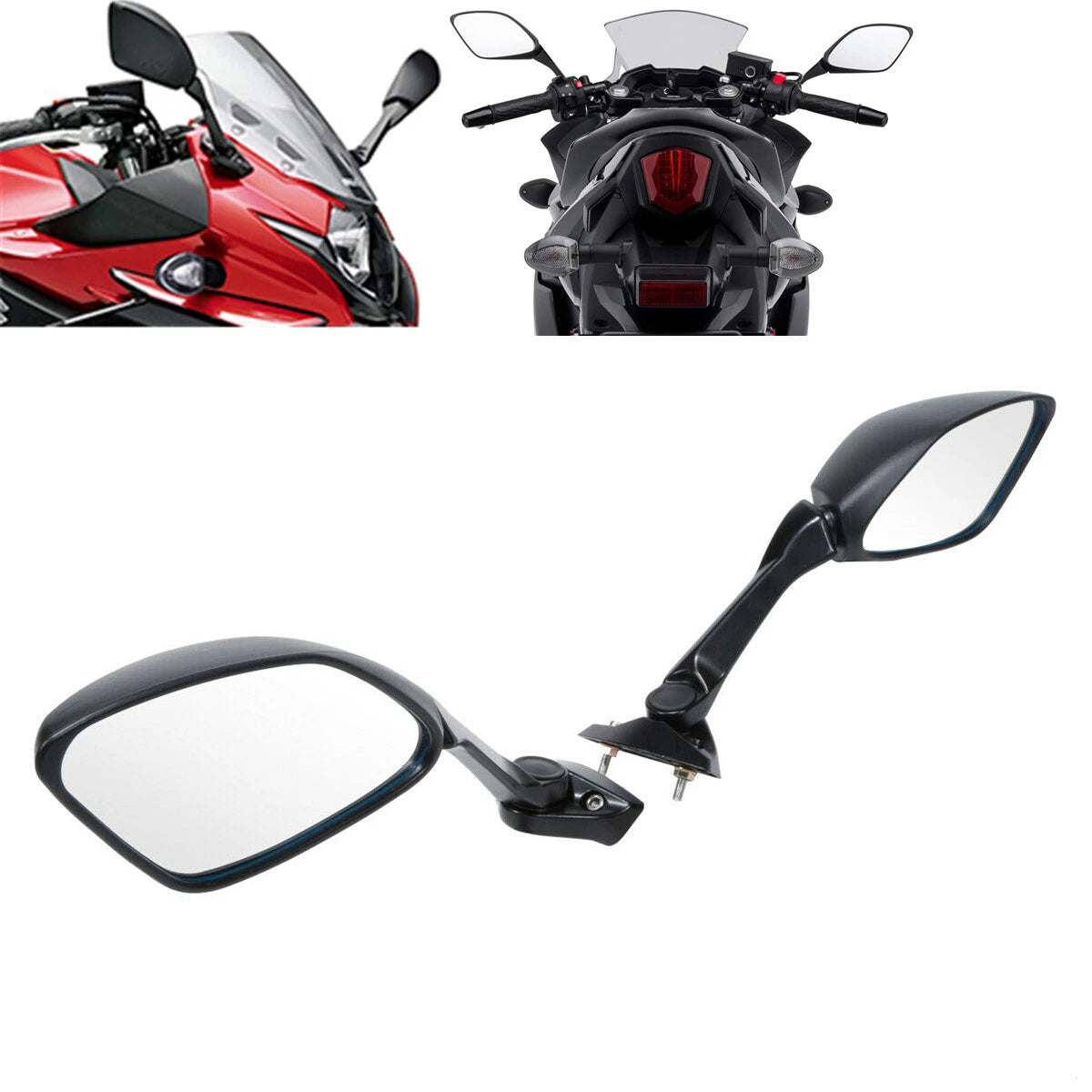 Pair Rear View Mirrors Fit For Suzuki GSX250R 2018-2024 2018 2019 20 2021 22 23