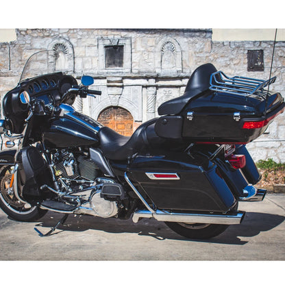 Tour Trunk Pak Pack Top luggage Rack Rail For Harley Road King Street Glide