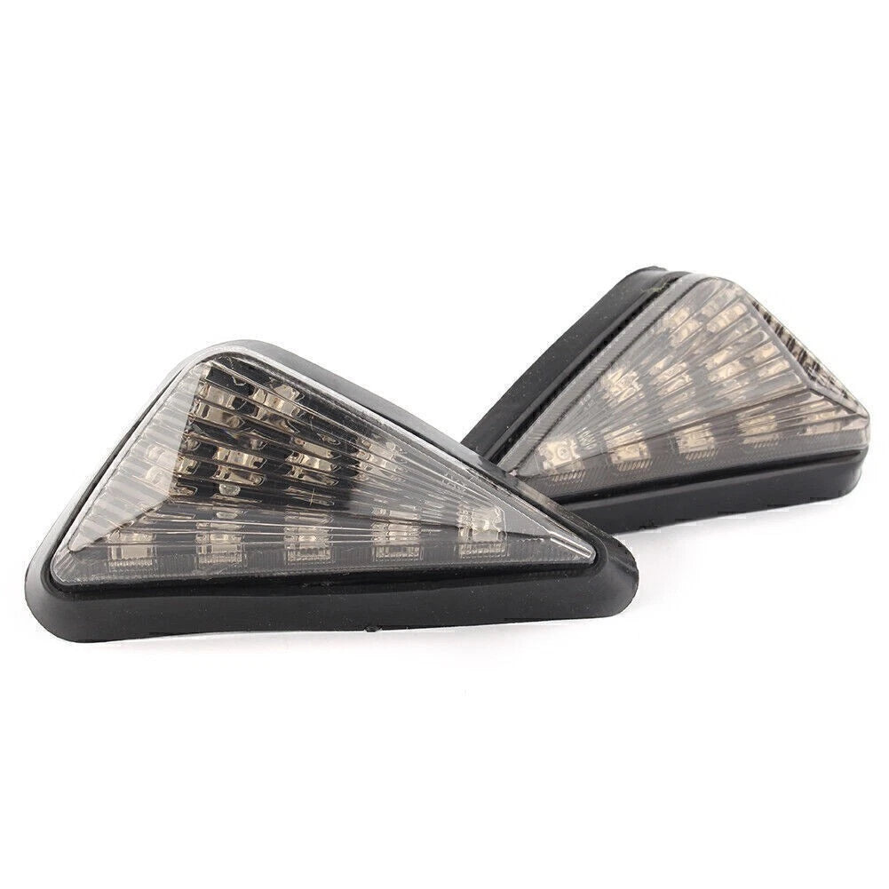 Smoke Turn Signal LED Lamp Amber Light Indicator Fit Kawasaki Ninja ZX6R 1998-06