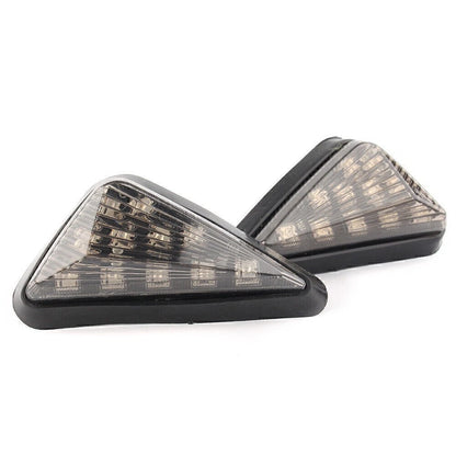 Smoke Turn Signal LED Lamp Amber Light Indicator Fit Kawasaki Ninja ZX6R 1998-06