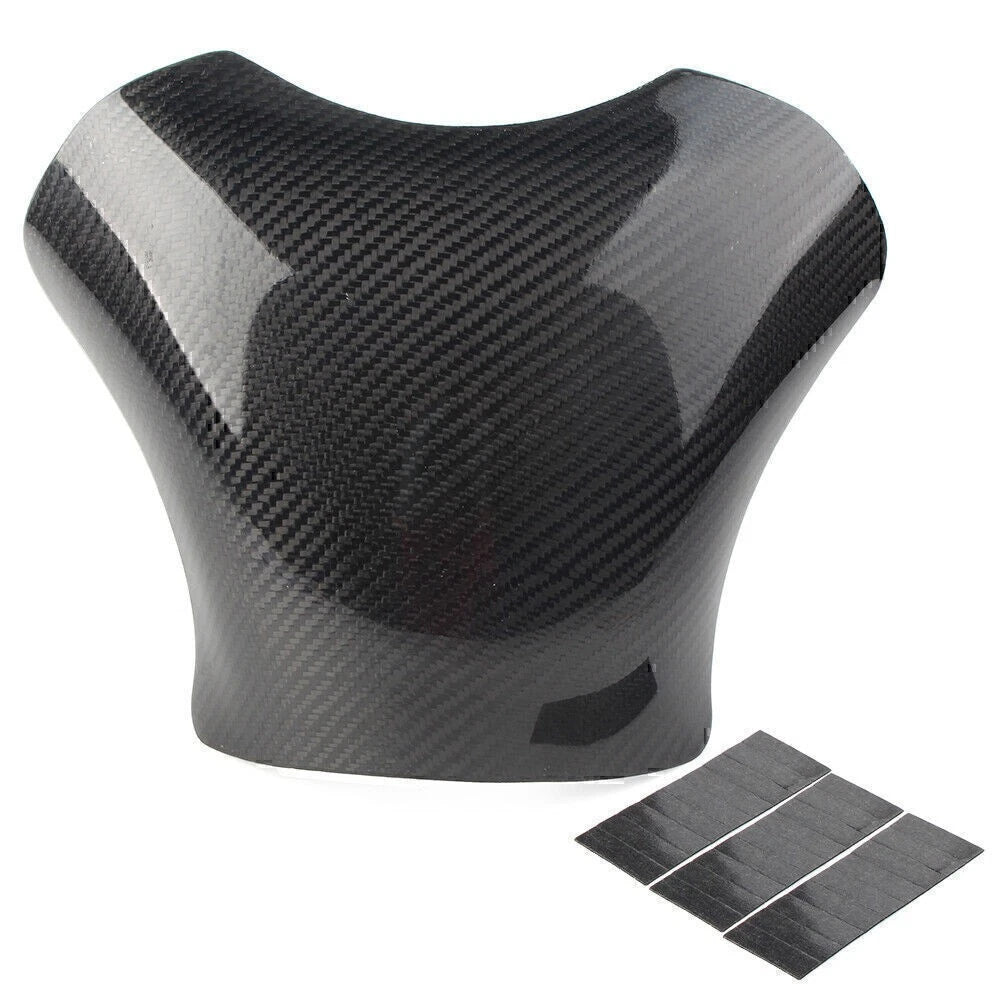 Carbon Fiber Look Motor Gas Tank Cover Pad Protector For Kawasaki ZX6R 2005-2006