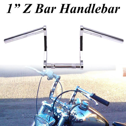 1" 25mm Motorcycle Drag Z-Bar Pullback Handlebar For Suzuki Honda CG Chopper US