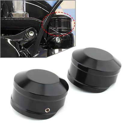 Black Upper Fork Stem Nut Cap For Harley Softail Breakout FXBR FXBRS 18-23 US