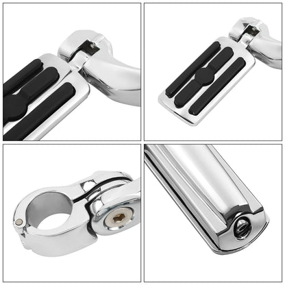 1-1/4" Highway Short Mounting Foot Pegs Fit For Harley Touring Electra Glide US