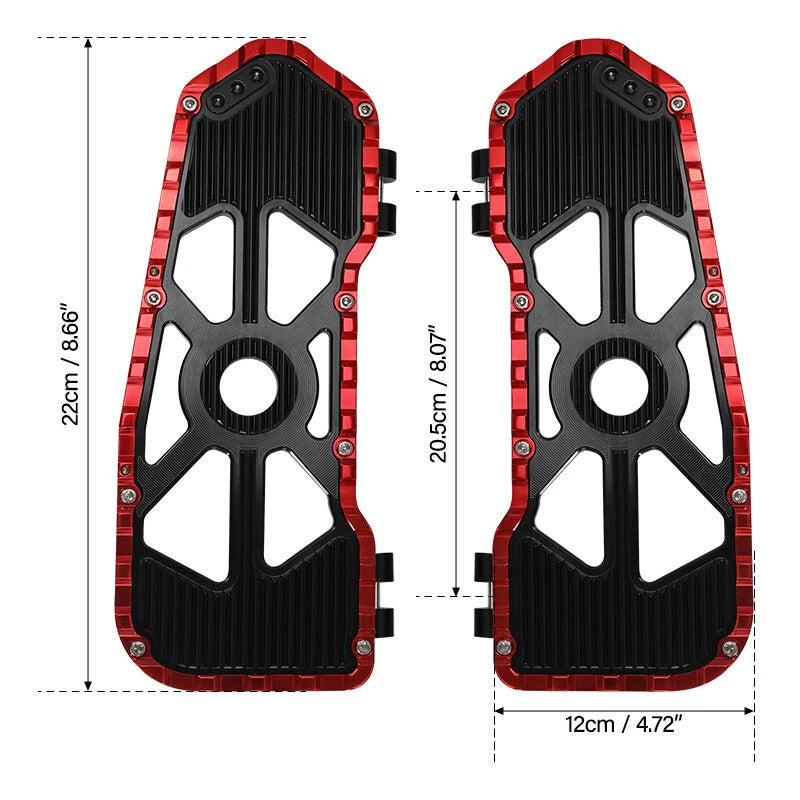 Driver Floorboards Footboards &10mm Rear FootPegs For Harley Electra Glide 09-Up