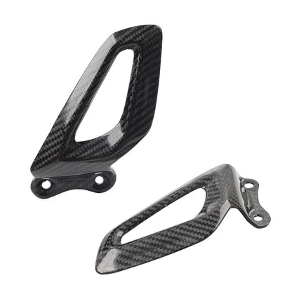 Carbon Fiber Rearset Footrest Plate Heel Guard For BMW S1000RR19-24 M1000RR 21+