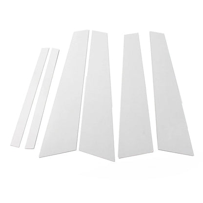 6 Pcs Car Door Window Column BC Pillar Post Trim For BMW 5 Series F10 2011-2017