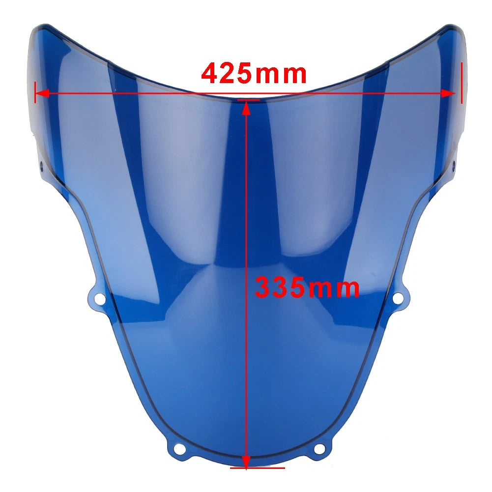 Windscreen Windshield ABS for Suzuki GSXR 600 750 01-03 GSXR 1000 01-02 Silver
