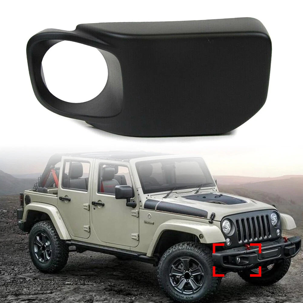 Right Side Front Bumpe Fog Light Lamp Bezels For Jeep Wrangler 2013 2014 - 2017