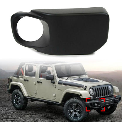 Right Side Front Bumpe Fog Light Lamp Bezels For Jeep Wrangler 2013 2014 - 2017