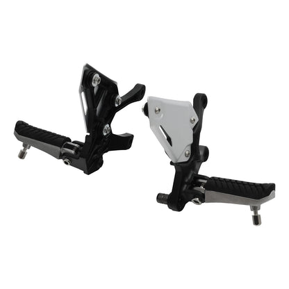 Front Driver Foot Pegs Pedals Bracket Fit For Kawasaki Z900 2017-2024 2023 Black