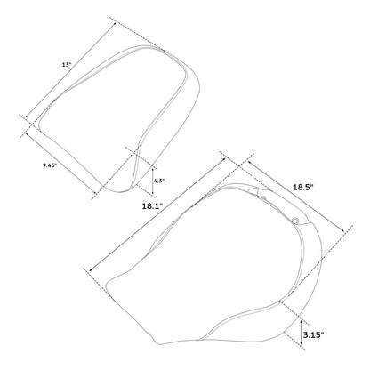 Black Driver Passenger Seat Fit For Harley Fat Boy FLFB FLFBS 2018-2024 2023 US