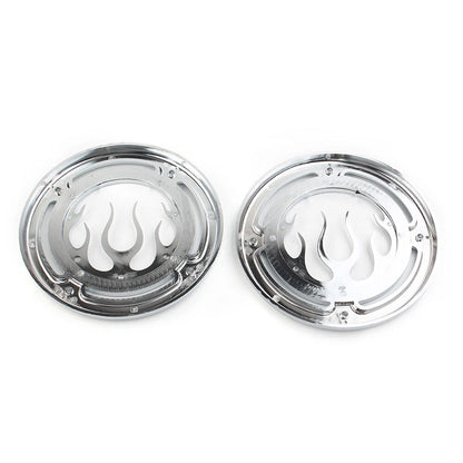 Chrome Rear Speaker Accent Trim Cover For Harley Electra Street Tri Glide Pair