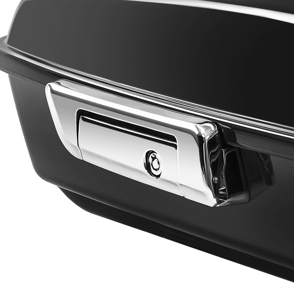 Painted Black Chopped Trunk Backrest Pad Fit For Harley Touring Models 2014-2026
