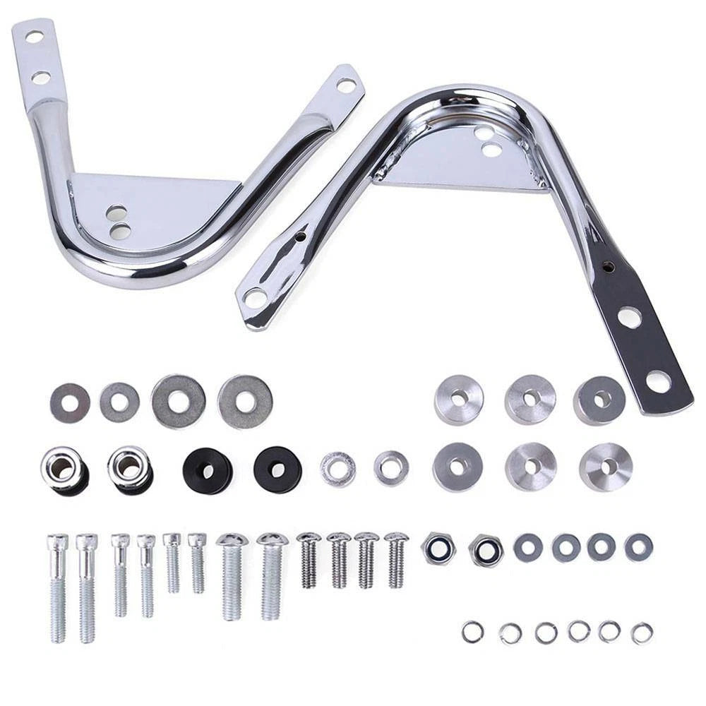 Detachable 2 up Tour Pack Mount Bracket Rack & Docking Hardware For Harley 97-08