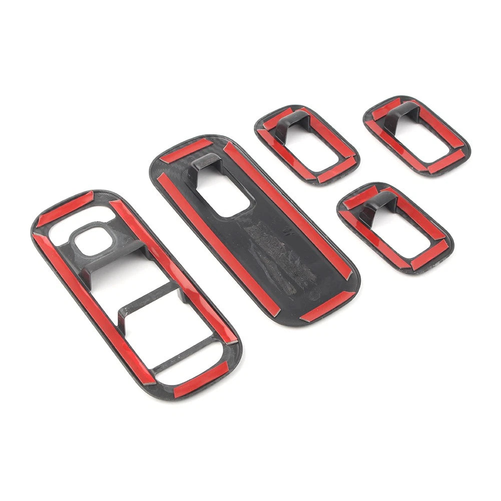 Carbon fiber Door Window Switch Cover Trims For 2019 Mercedes-Benz A-Class