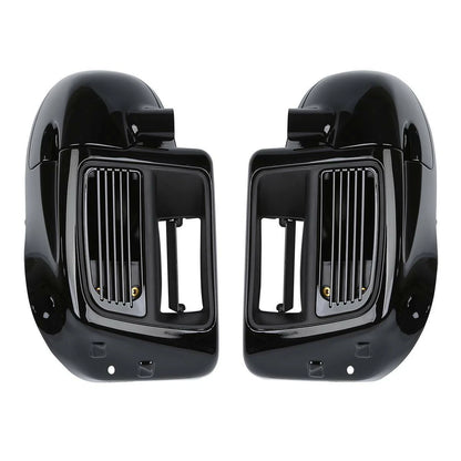 Black Lower Vented Fairing &Water-Cooled Fit For Harley Touring Road Glide 14-24