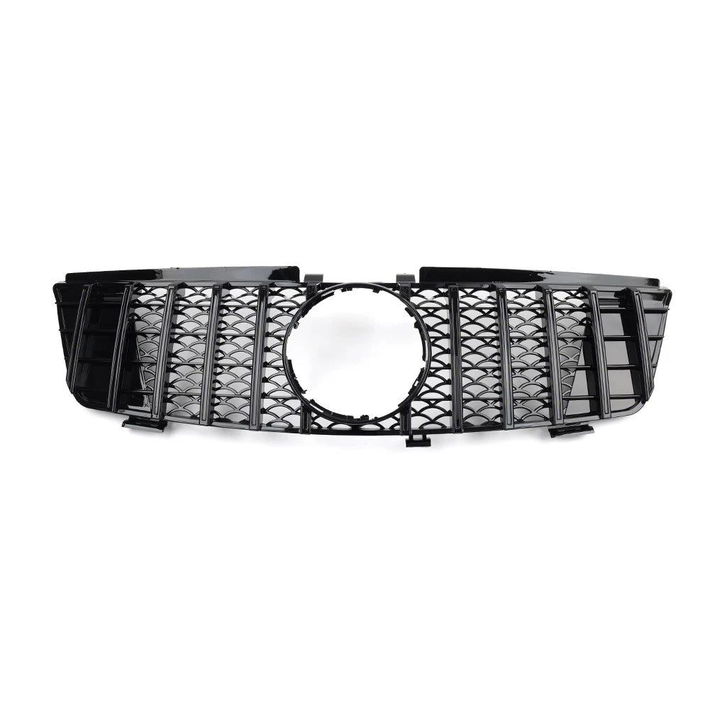 GTR Style Front Bumper Radiator Hood Grille Black For Benz ML Class W164 2005-08