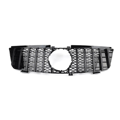 GTR Style Front Bumper Radiator Hood Grille Black For Benz ML Class W164 2005-08
