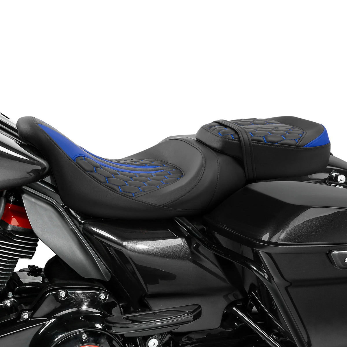 Driver Passenger Seat Low-Profile Fit For Harley Street Road Glide King 09-23 22