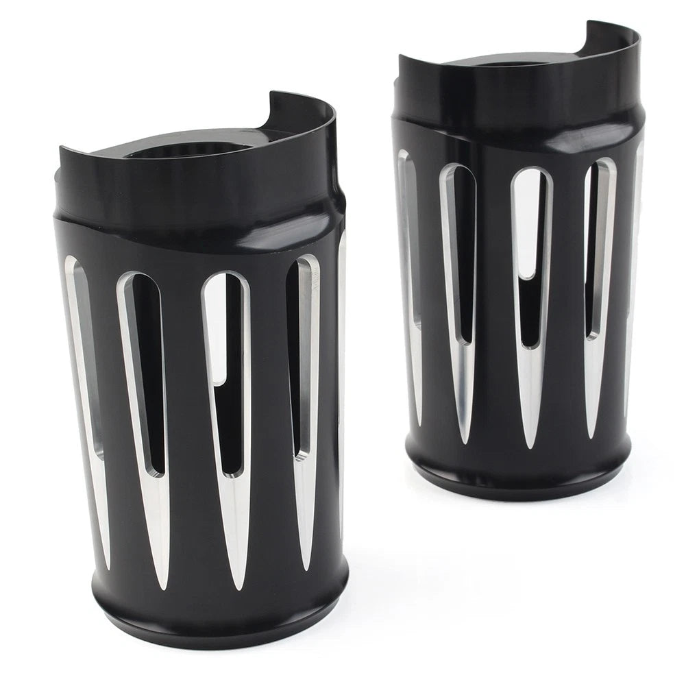 Fork Boot Slider Covers For Harley Electra Street Road Glide King CVO 14-22 Pair