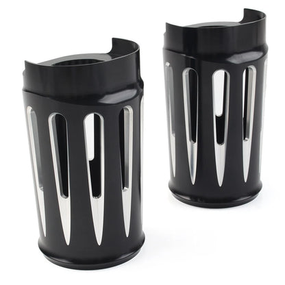 Fork Boot Slider Covers For Harley Electra Street Road Glide King CVO 14-22 Pair