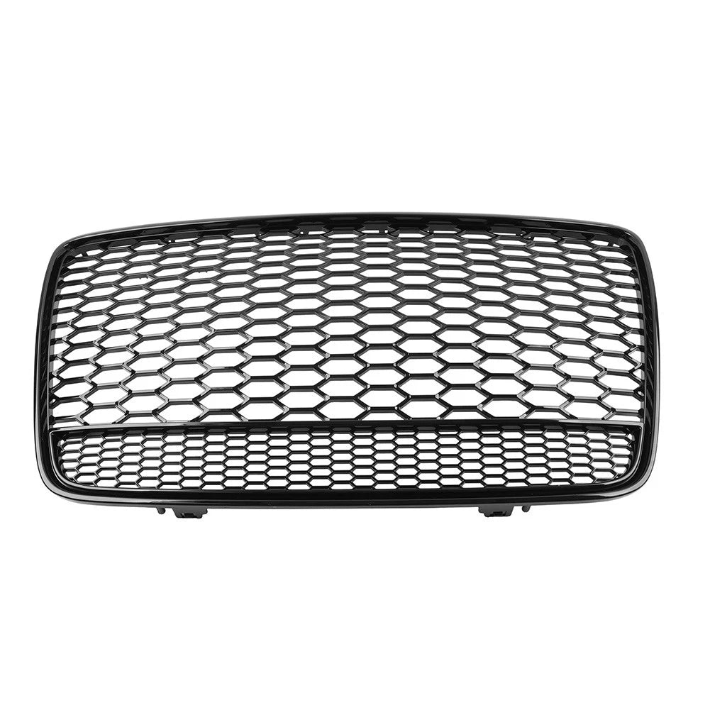 Front Bumper Radiator Mesh Grille Glossy Black For Audi Q7 2005-2015