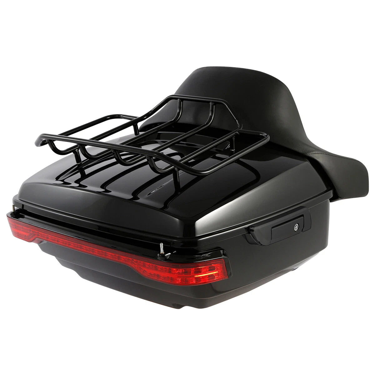 King Trunk Top Rack Pad Tail Light Fit For Harley Street Road Glide King 2014-Up