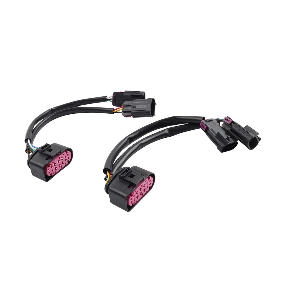 2X Quad Housing To Projector Headlight Conversion Harnesses For Dodge Ram 09-18