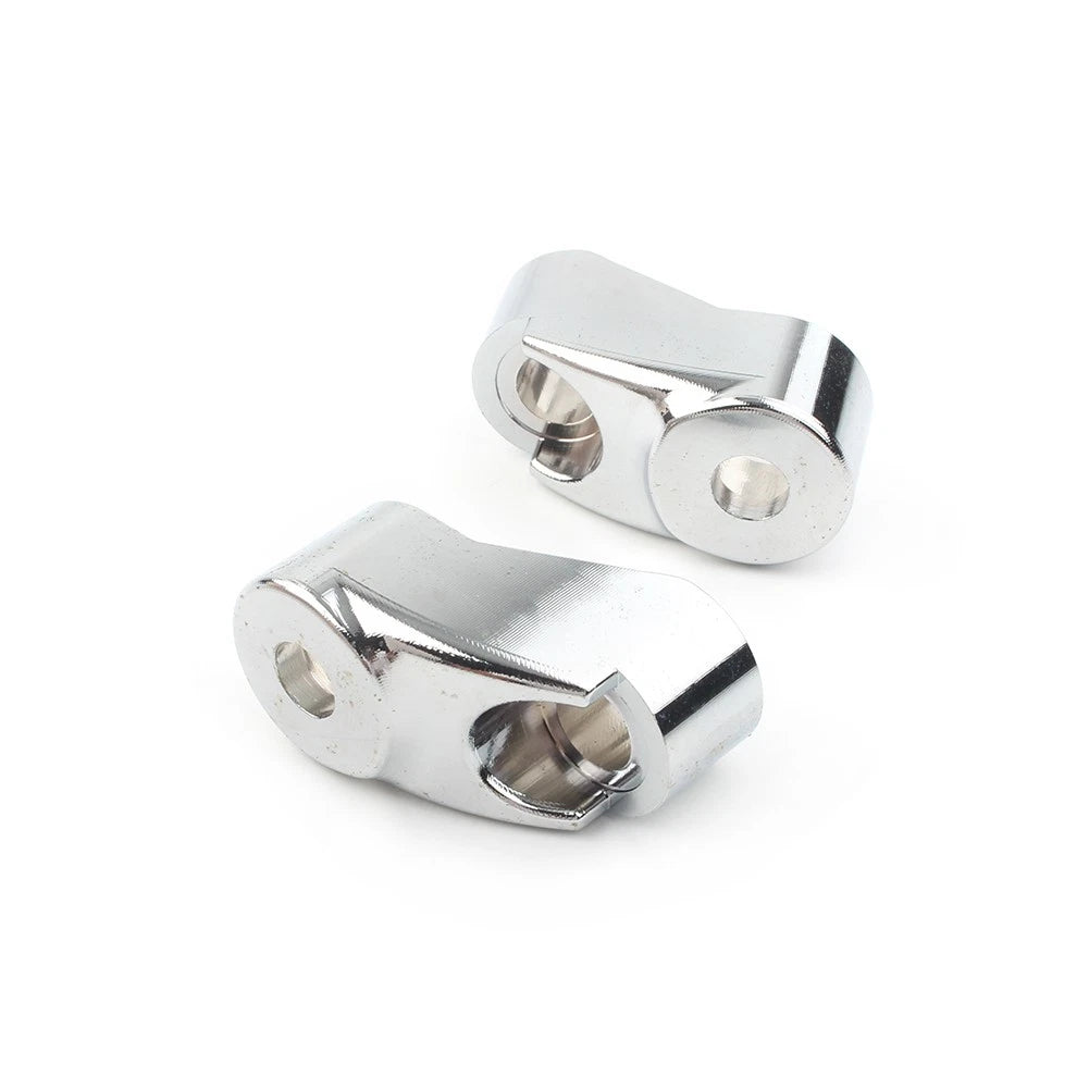 Front Turn Signal Mount Bracket Relocation Kit Fit Harley Dyna 39mm 49mm Chrome