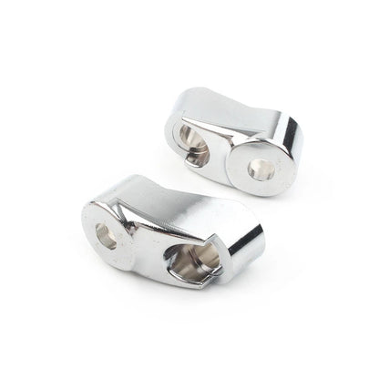Front Turn Signal Mount Bracket Relocation Kit Fit Harley Dyna 39mm 49mm Chrome