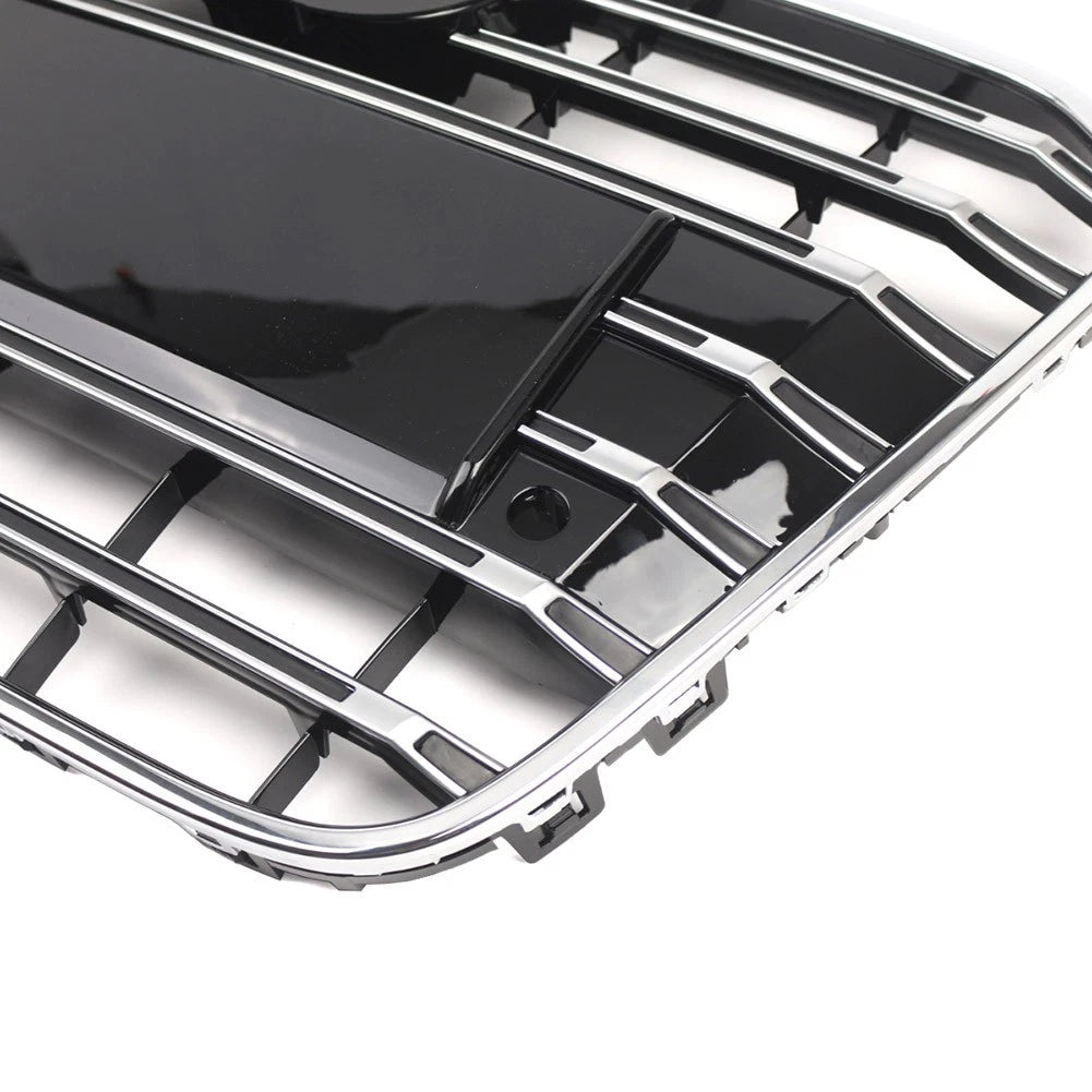 1 Piece Front Radiator Grill Upper Grille For Audi A6 C7 S6 2012-2015 Chrome