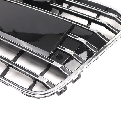 1 Piece Front Radiator Grill Upper Grille For Audi A6 C7 S6 2012-2015 Chrome