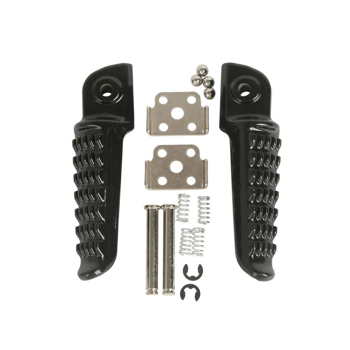 Black Rear Passenger Footrests Foot Pegs For Kawasaki ZX-6R ZX-9R 98-25 ZX636