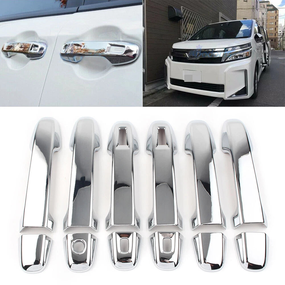 Door Handle Cover Grab Trim Holder For Toyota Voxy Noah R80 2014-2018 12pcs