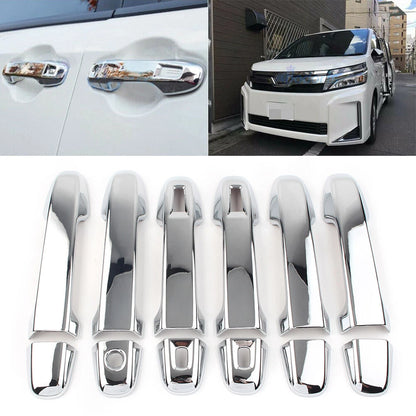 Door Handle Cover Grab Trim Holder For Toyota Voxy Noah R80 2014-2018 12pcs