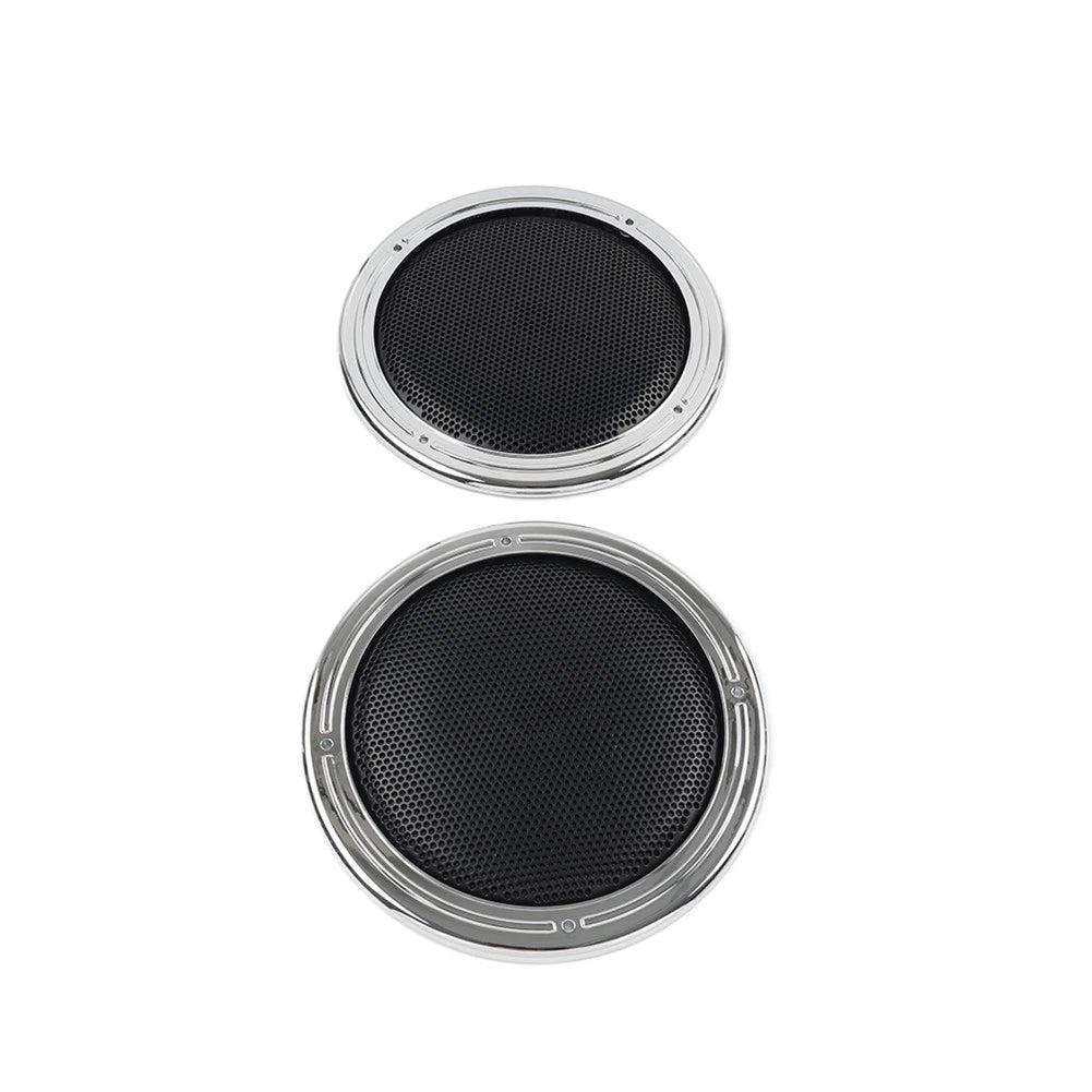 Motorcycle Rear Tour Pack Speaker Pod Grilles For Harley Road Tri Glide FLTRU
