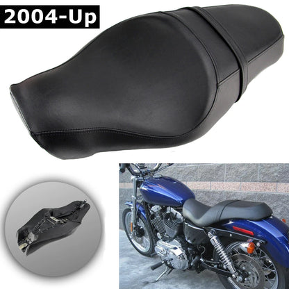 Driver & Rider Passenger Seat For Harley Sportster XL 48 72 Iron 883 1200 Custom
