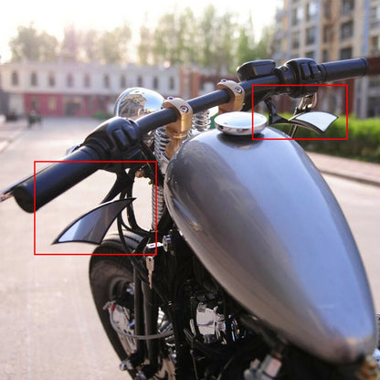 Motorcycle Black Blade Rear view Mirrors For Harley Cruiser Bobber Chopper DYNA