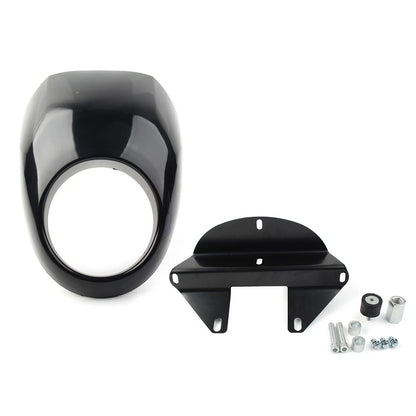 Front Headlight Cowl Fairing Light Cover For Harley Sportster Dyna XL883 1973-UP