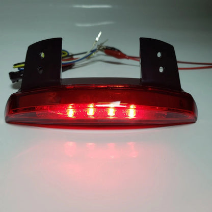 Motorcycle Rear Mudguard Edge Brake Tail Light Red For Harley Breakout Bobber