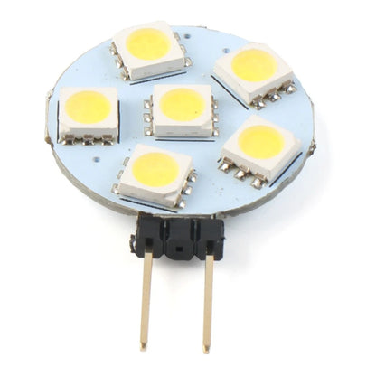 1 pc DC12V G4 Super Bright Flat Light 5050 SMD 6 LED Bulb Lamp White Light
