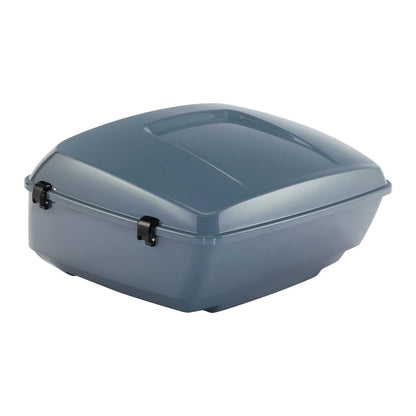 King Trunk Fit For HarleyTouring Street Glide 2014-2025 Sharkskin Blue Firestorm