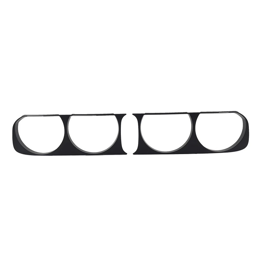 Headlight Headlamp Bezel Frame Trim For Dodge Challenger 2008-2014 Matte Black