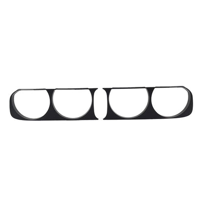 Headlight Headlamp Bezel Frame Trim For Dodge Challenger 2008-2014 Matte Black