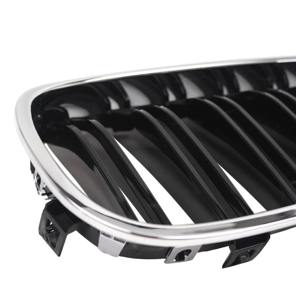 Front Bumper Hood Kidney Grille For BMW 5-Series E60 Sedan E61 Touring 2003-2010
