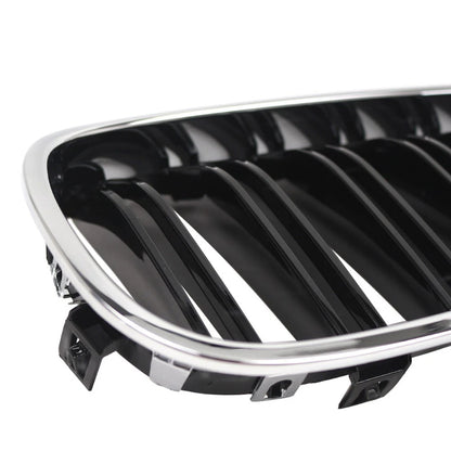 Front Bumper Hood Kidney Grille For BMW 5-Series E60 Sedan E61 Touring 2003-2010