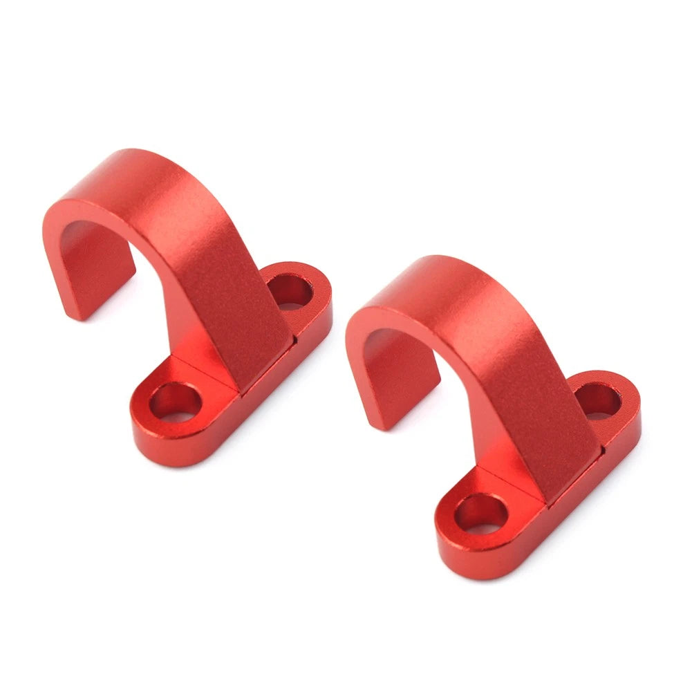 2x Rear Brake Hose Clamp Guide Red For Yamaha YZ125 250 YZ250F YZ450F YZ85 03-22